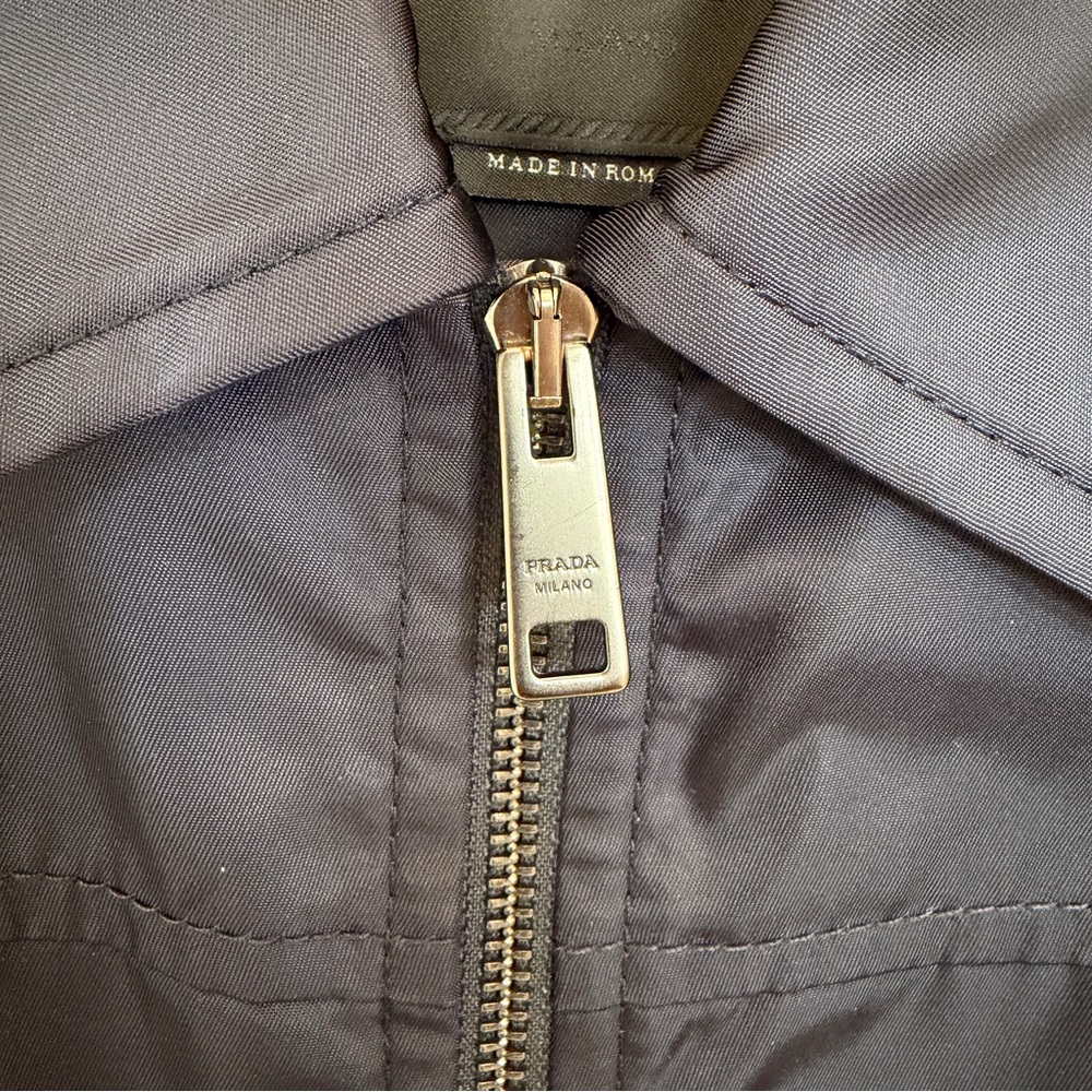 Prada Re-Nylon Navy Slim Jacket - Picture 3 of 10